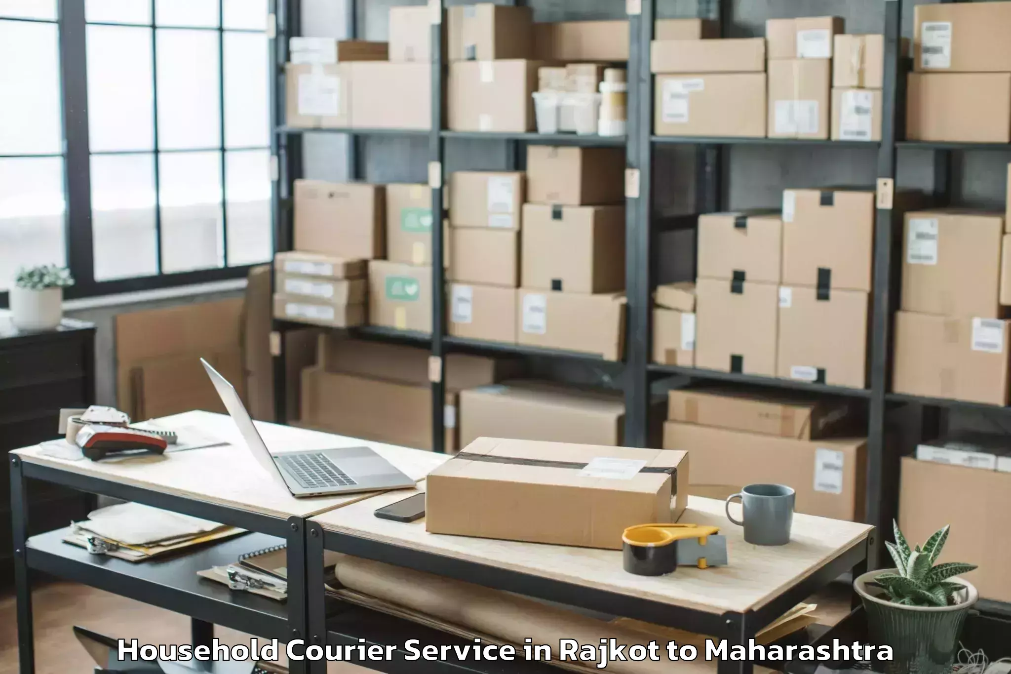 Get Rajkot to Pathardi Household Courier